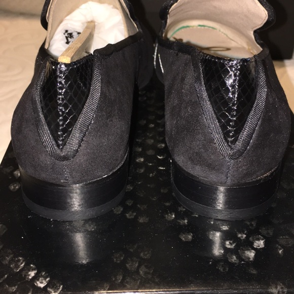 NEW Sam Edelman Keller Black Velvet loafers - Picture 5 of 9